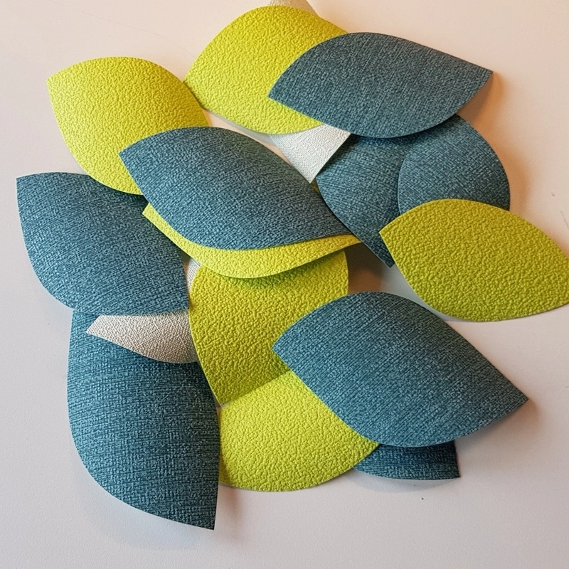 Groene bladermix met natuurlijke groene tinten